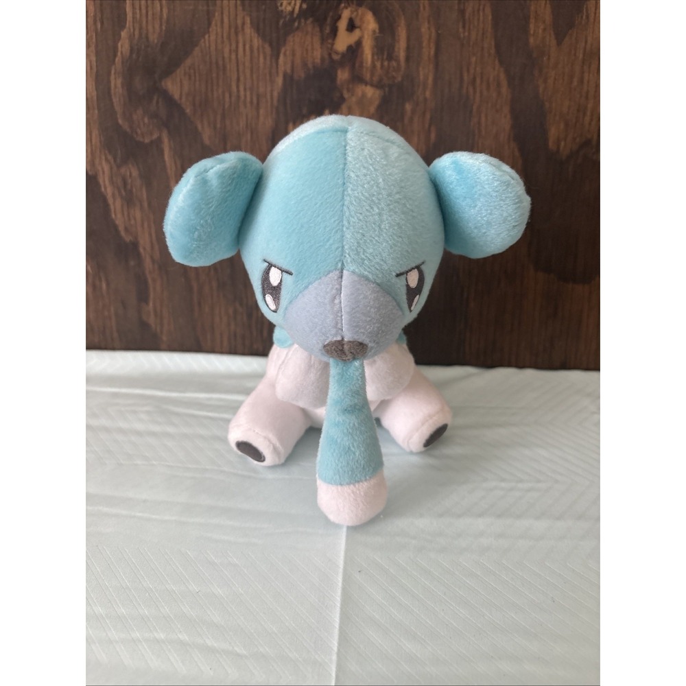 Pokemon Cubchoo Plush Figure Toy Blue White 7" TOMY Stuffed Animal